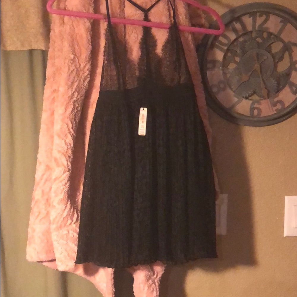Black lace lingerie. Victoria secret